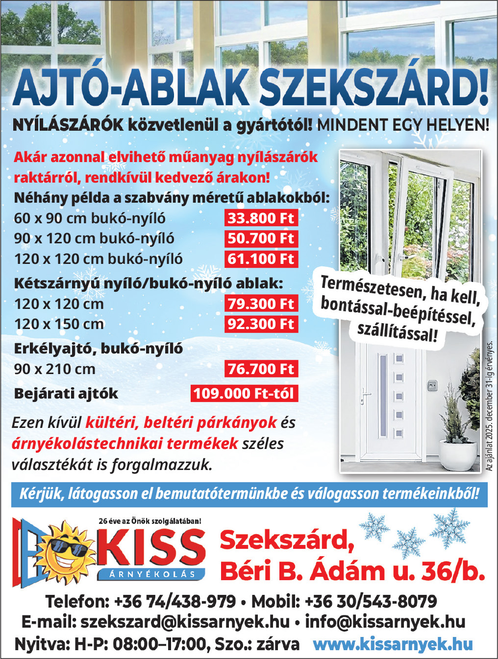 Kiss Árnyékolás